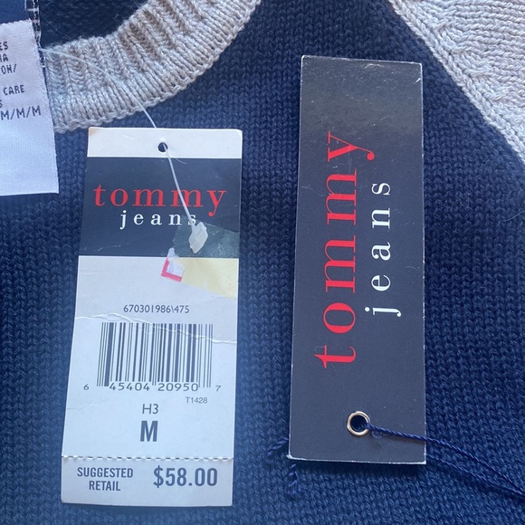 Tommy Hilfiger Y2K Vintage 1999 Tommy Girl Jeans baseball tee knit cotton top - Picture 7 of 8